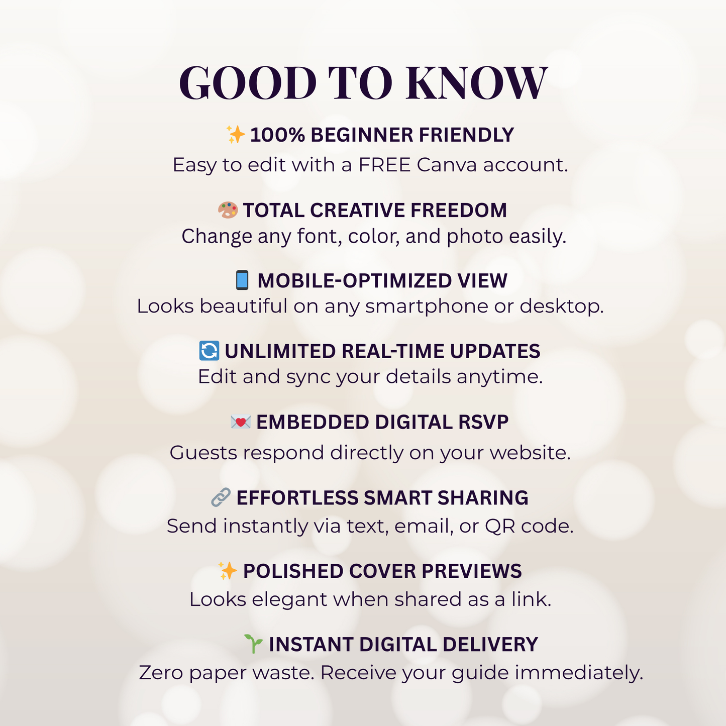 Ethereal Purple Floral Theme Wedding Website Template Canva, Modern Electronic Invitation